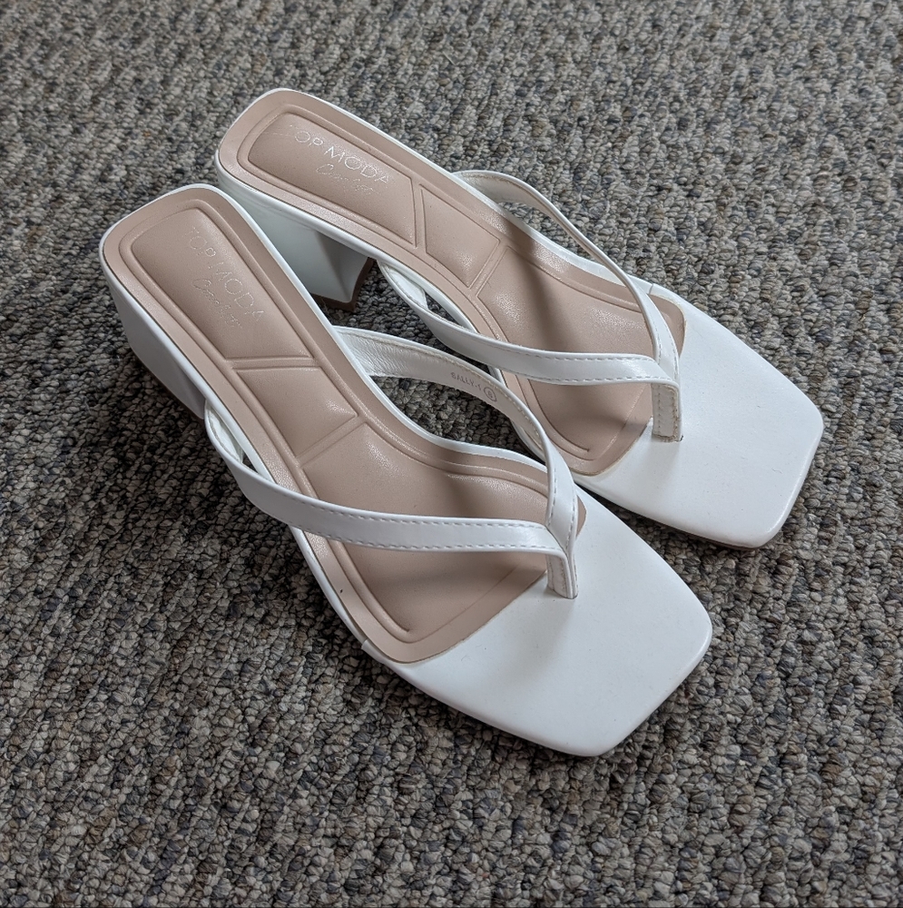 Elegant White Women's Sandals